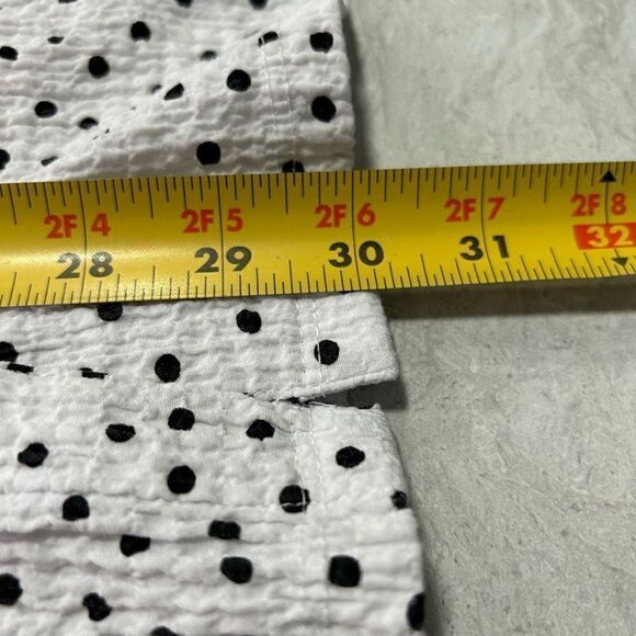 Croft & Barrow Women’s White Black Polka Dot Button Front Inner Tank Top Size 3X - Picture 12 of 13